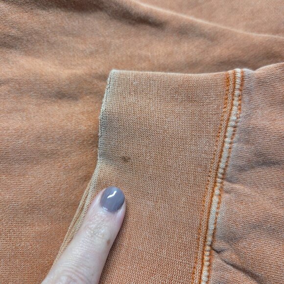 Orvis Men's Orange Gray Quarter Zip Longsleeve Pullover Sweatshirt Bundle (Flaw) - Picture 15 of 15